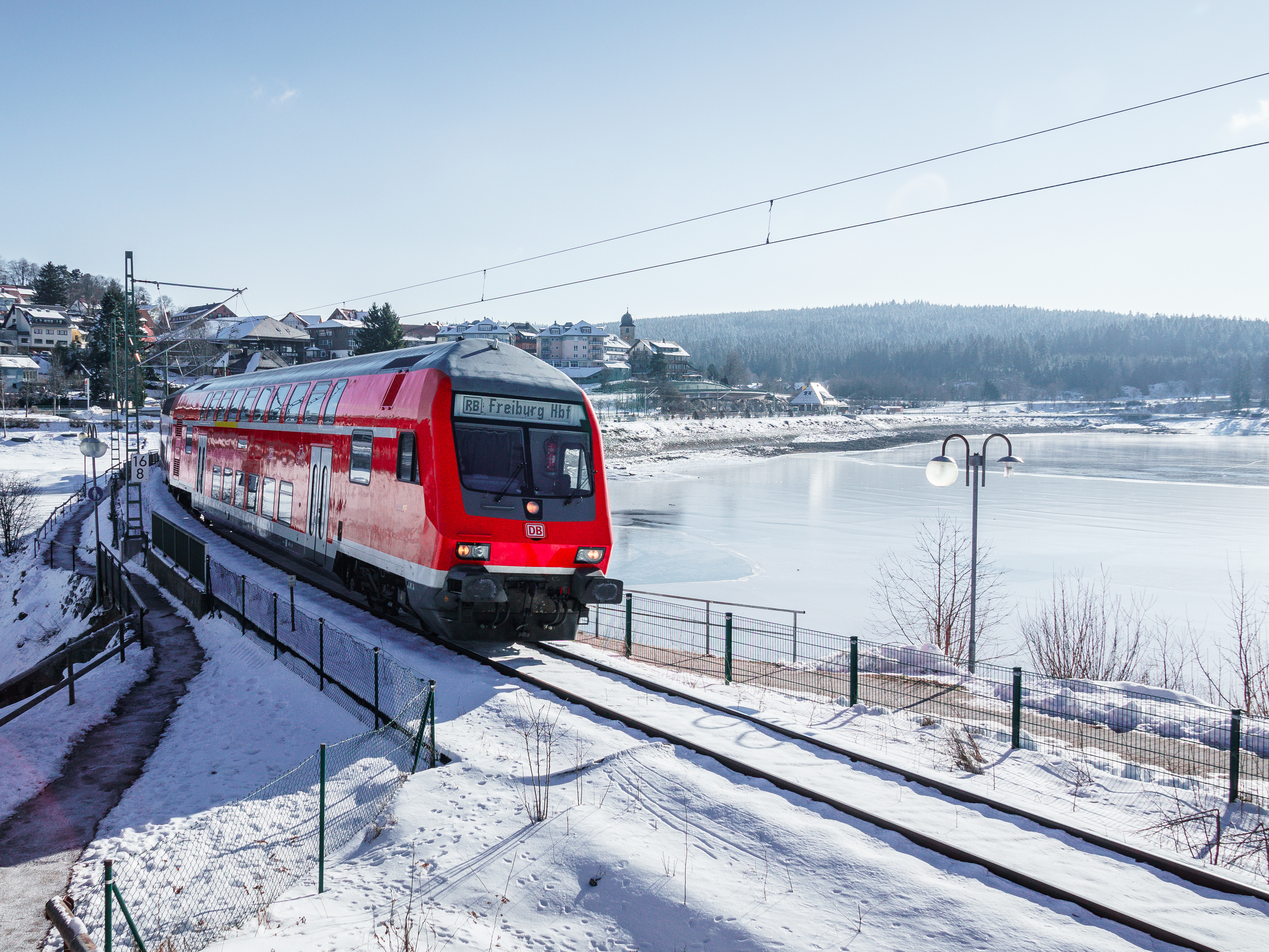 Dreiseenbahn im Winter bei Schluchsee